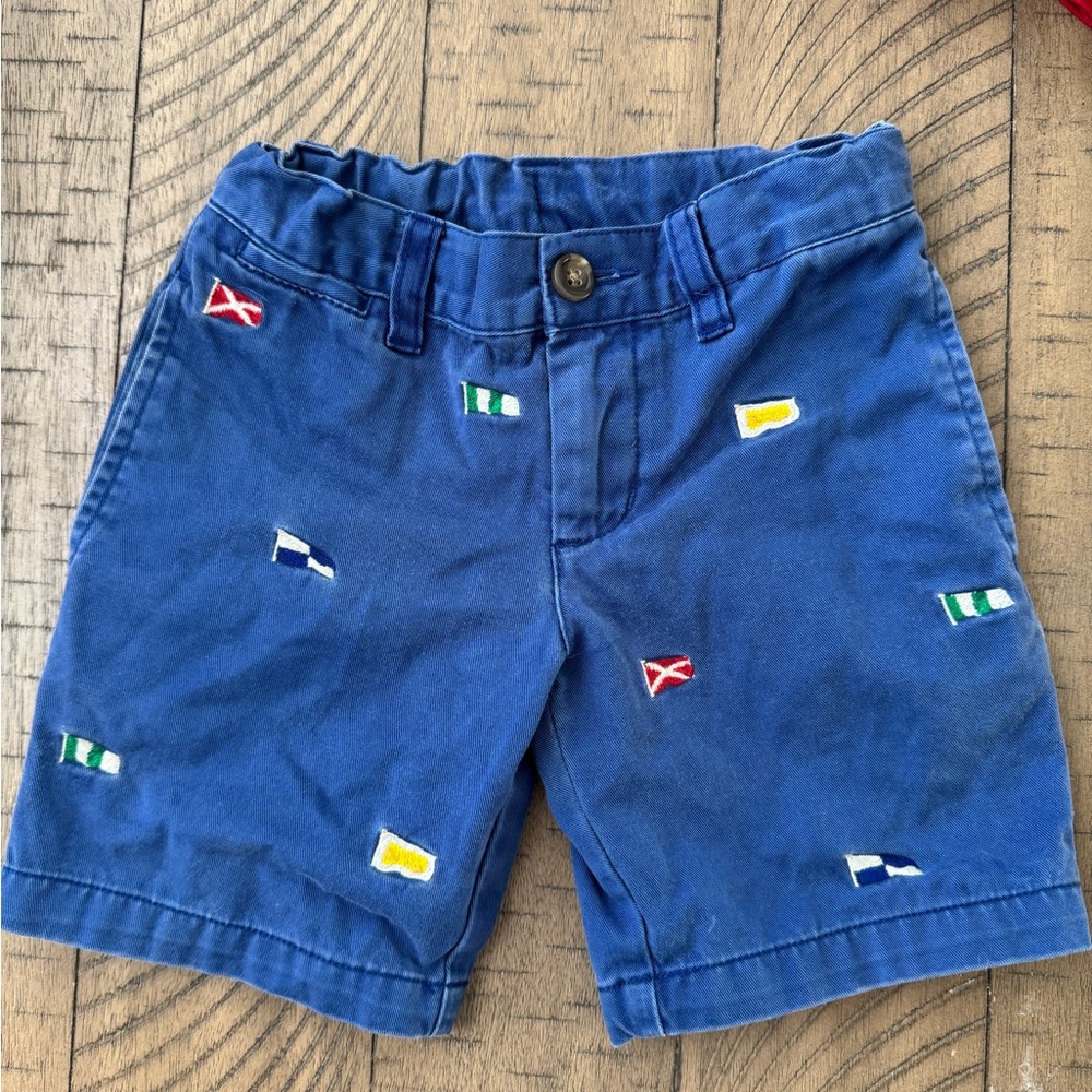 Polo by Ralph Lauren Blue flags shorts adjustable waist